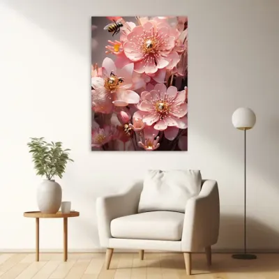 Tablou canvas Albine în Paradisul Roz — miniatura 3