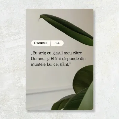 Tablou Canvas Versete biblice - Eu strig cu glasul meu