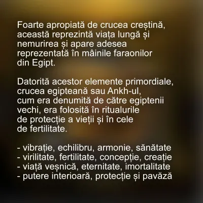 Tablou feng shui amuleta Ankh in nisip — miniatura 2