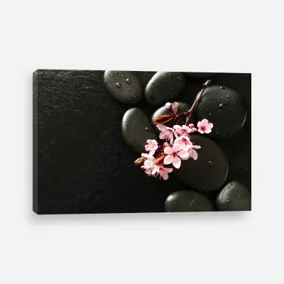 Tablou canvas Zen si floare crin — miniatura 1