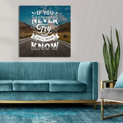 Tablou canvas If You Never Try — miniatura 3