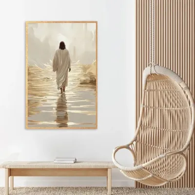 Tablou canvas Drumul Celest, placat manual cu foita aurie, aduce eleganta si rafinament in orice decor — miniatura 2