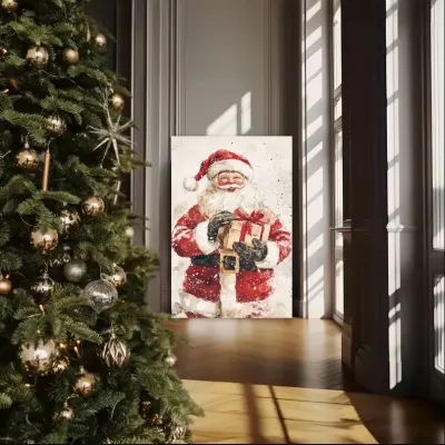 Tablou Canvas de Crăciun - În Lumea lui Moș Crăciun — miniatura 2