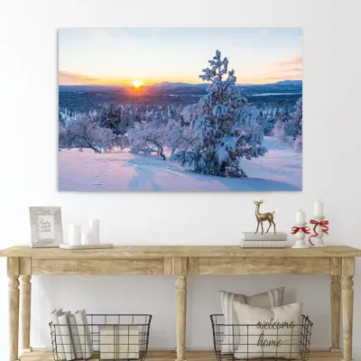Tablou Canvas de Crăciun – Poveste de iarnă — miniatura 3