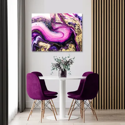 Tablou canvas purple and gold — miniatura 2