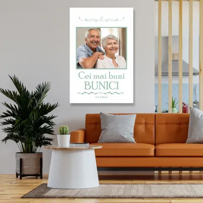 Tablou personalizat cei mai buni bunici 50X70 cm — miniatura 3