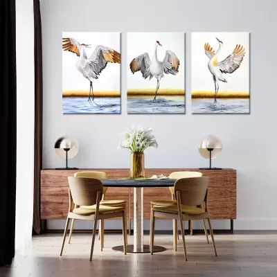 Tablou cu 3 piese Stork 3 buc 50x70 cm