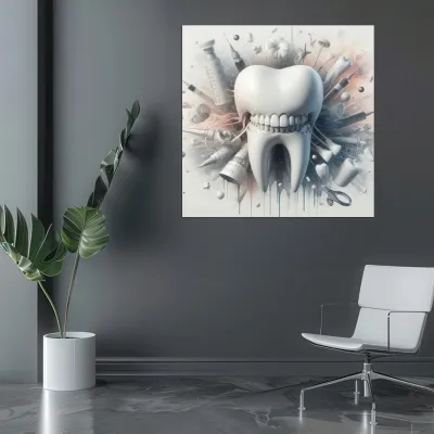 Tablou canvas Stomatologie Zâmbetul Modern — miniatura 4