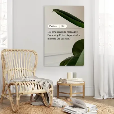 Tablou Canvas Versete biblice - Eu strig cu glasul meu — miniatura 3
