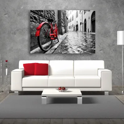 Tablou canvas pe panza biciclete Amsterdam — miniatura 2
