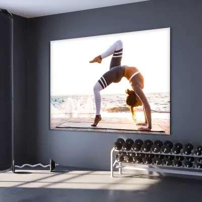 Tablou canvas yoga pe malul marii — miniatura 3