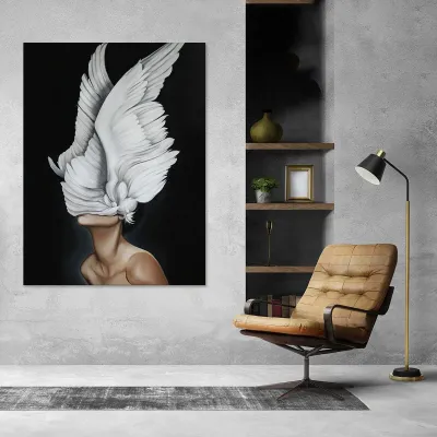 Tablou canvas portrait with wings — miniatura 2