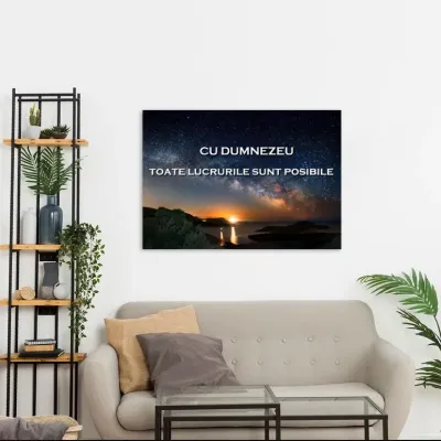 Tablou Canvas Cu Dumnezeu toate lucrurile sunt posibile — miniatura 2