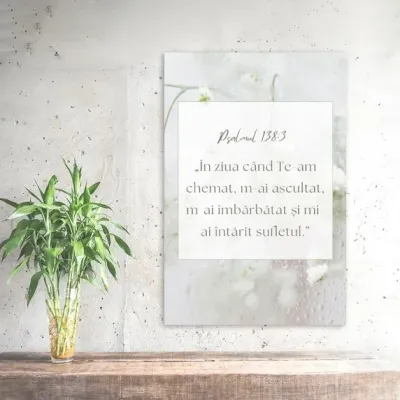 Tablou Canvas Versete biblice - Psalmul 138:3 — miniatura 4