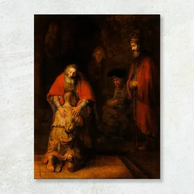 Tablou intoarcearea fiului risipitor, Rembrandt Harmensz van Rijn