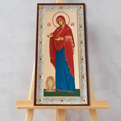 Icoana Ortodoxa Sporul Casei Maica Domnului pe panza canvas — miniatura 3