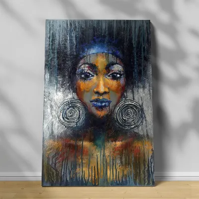 Tablou canvas femeie africana Monifa — miniatura 1