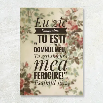 Tablou Canvas Versete biblice - "Tu Esti Domnul Meu"
