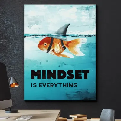 Tablou Canvas Motivational printate pe panza Mindset is everything — miniatura 3