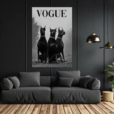 Tablou Canvas Fashion Guardians - VOGUE — miniatura 3