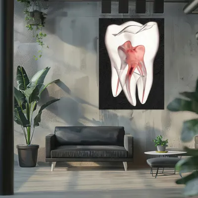 Tablou canvas Stomatologie White Tooth — miniatura 2