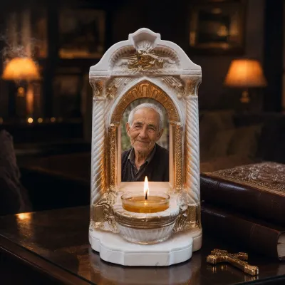 Candelă personalizată cu poza ta (în memoria celor dragi) model Altar — miniatura 3