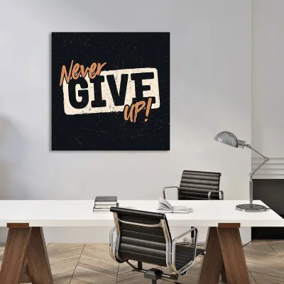 Tablou canvas Never Give Up — miniatura 3