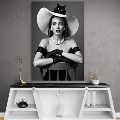 Tablou canvas Feline și feminitate — miniatura 4