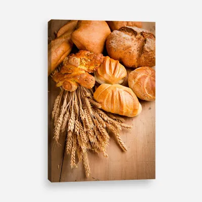 Tablou canvas spice grau si paine