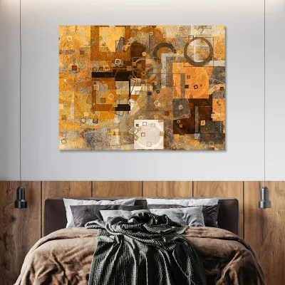 Tablou canvas abstract brown — miniatura 3