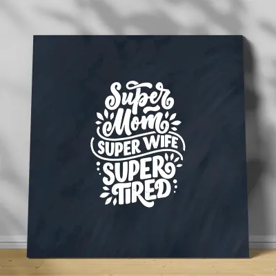 Tablou canvas Super Mom — miniatura 1