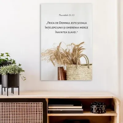 Tablou Canvas Versete biblice - Proverbele15:33 — miniatura 4