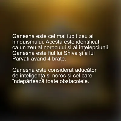 Tablou Feng Shui Ganesha Gold — miniatura 2