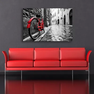 Tablou canvas pe panza biciclete Amsterdam — miniatura 3