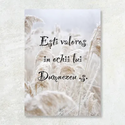 Tablou Canvas Versete biblice - Esti valoros in ochii lui Dumnezeu