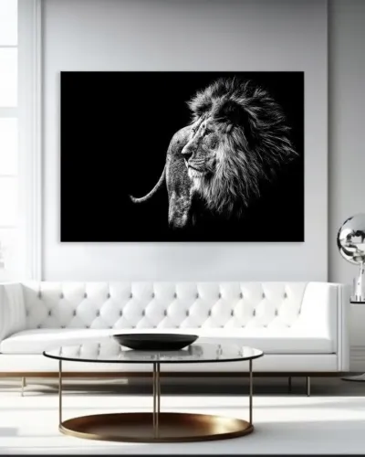 Tablou canvas Leu dedicat pentru a atinge succesul, pentru living si birouri — miniatura 2