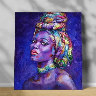 Tablou canvas femeie africana Taraji — miniatura 1