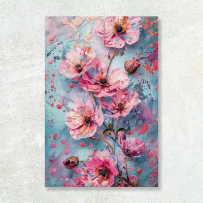 Tablou Canvas Ecouri Florale — miniatura 1