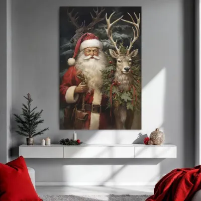 Tablou Canvas Moș Crăciun — miniatura 4