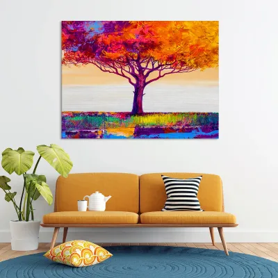 Tablou canvas multicolor tree — miniatura 3