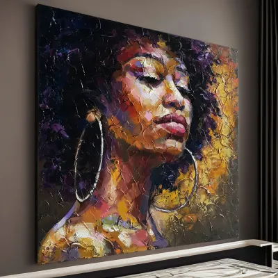 Tablou canvas femeie africana Abeni — miniatura 3