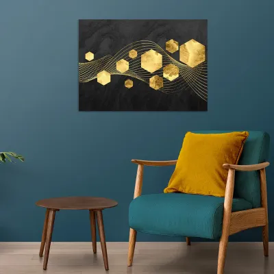 Tablou canvas Valuri Geometrice — miniatura 3