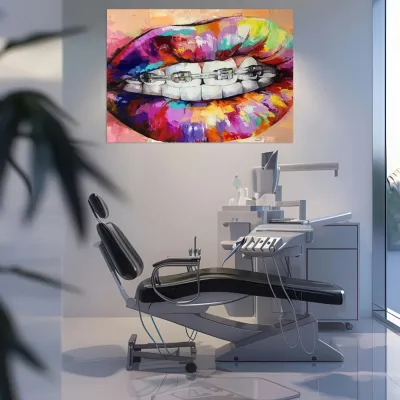 Tablou canvas Stomatologie Zâmbetul Curcubeu — miniatura 2