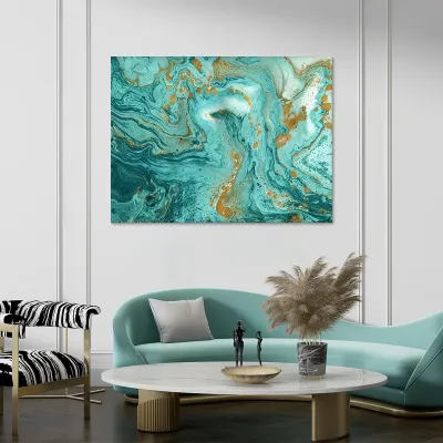 Tablou canvas turquoise — miniatura 2
