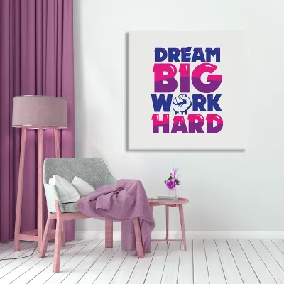 Tablou canvas Work Hard — miniatura 2