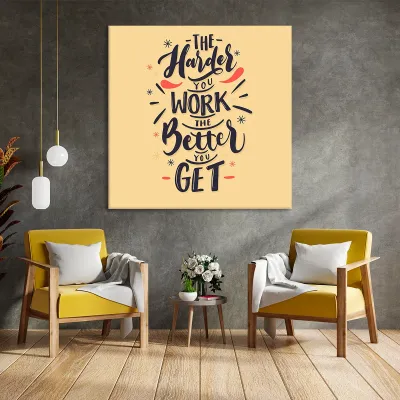 Tablou canvas Work Harder — miniatura 2