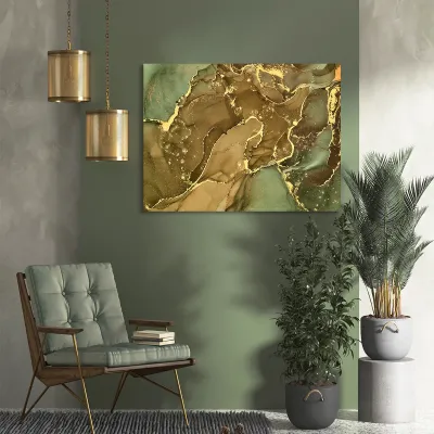 Tablou canvas shades gold — miniatura 4