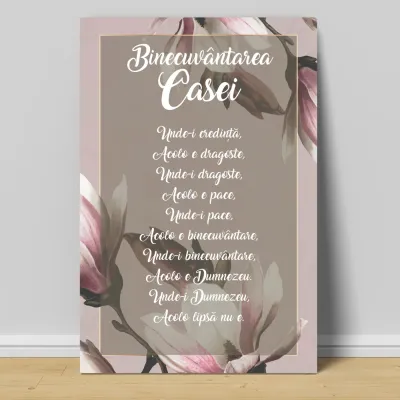 Tablou Binecuvantarea Casei, Magnolii, cadou de casa noua