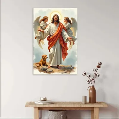 Tablou canvas Îmbrățișarea Iubirii Divine — miniatura 2
