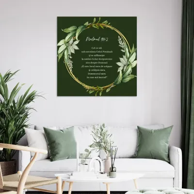 Tablou Canvas Versete biblice - "El este locul meu" — miniatura 4